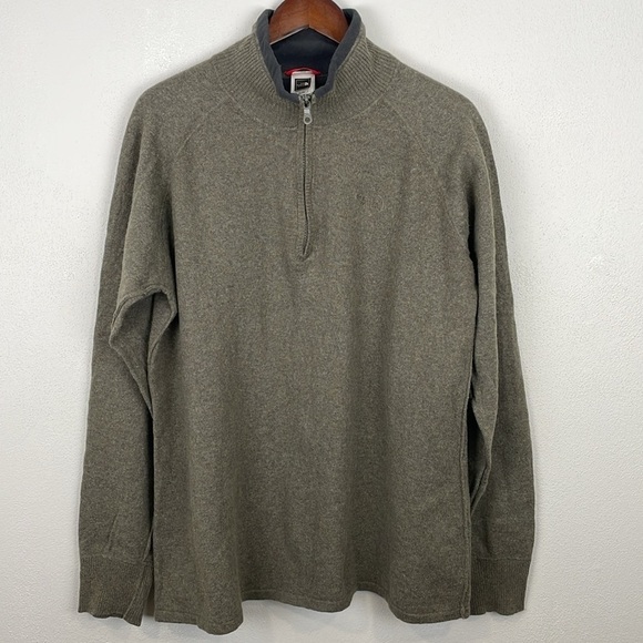 The North Face Wool Blend Sweater 1/4 Zip Pullover - Picture 1 of 9